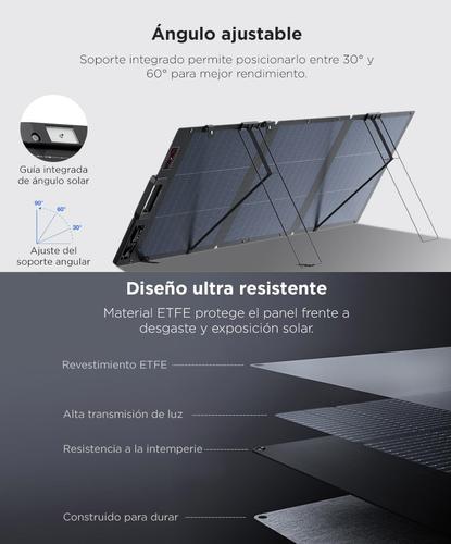 Panel Solar Portátil EcoFlow de 160W Eficiencia de Conversión Hasta 25% - 3