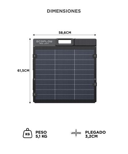 Panel Solar Portátil EcoFlow de 160W Eficiencia de Conversión Hasta 25% - 5