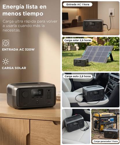 Estación de Energía Ecoflow River 3 Batería Generador Solar Auto - 2