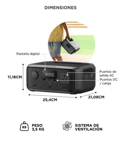 Estación de Energía Ecoflow River 3 Batería Generador Solar Auto - 5