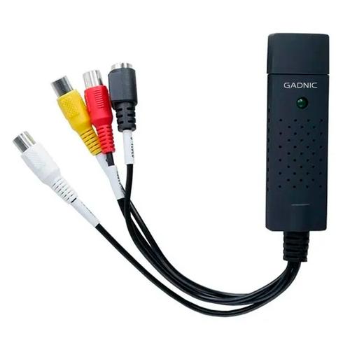 Capturadora de Video Gadnic Usb Audio Rca S-video Externa Vhs - 0