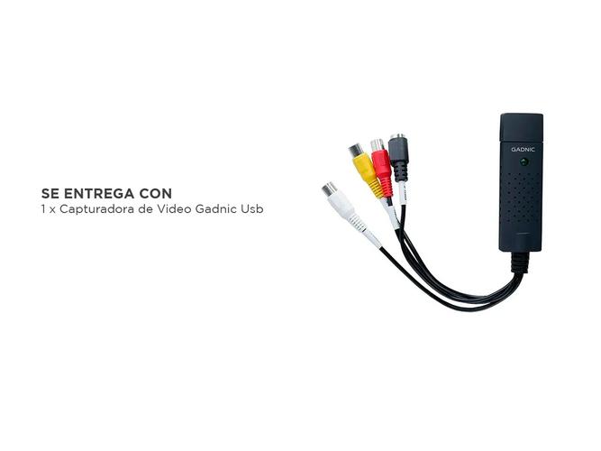 Capturadora de Video Gadnic Usb Audio Rca S-video Externa Vhs - 5