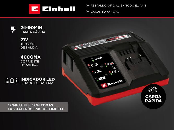 Cargador Einhell Power X-Cargador rápido 4A - 1