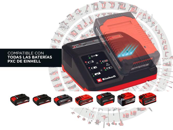 Cargador Einhell Power X-Cargador rápido 4A - 2