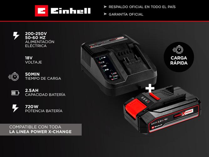 Lijadora Orbital TC-OS 18187 Li Solo Einhell Kit de inicio Power X-Change - 2