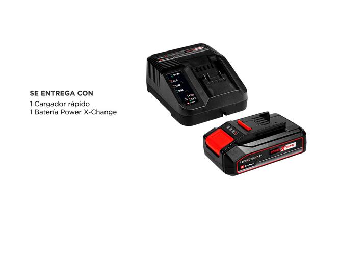 Kit de inicio Power X-Change Einhell Bateria + Cargador 18V 2,5 Ah - 4