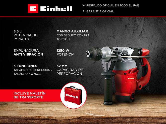 Rotomartillo Einhell RT-RH 32 Martillo Perforador 1250 Watts de potencia - 1