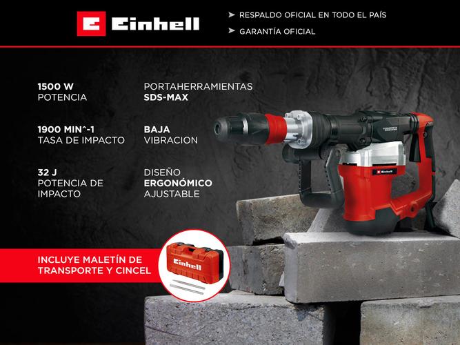 Martillo Demoledor Einhell TE-DH 32 1500 W con maletín de trasporte - 1