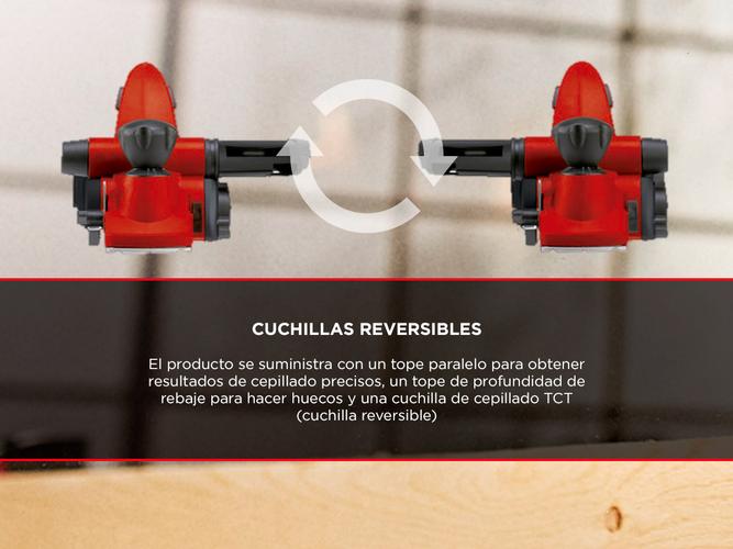 Cepillo eléctrico de mano Einhell TE-PL 900 Rebajador Carpintería 900 W - 5
