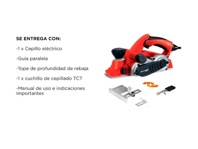 Cepillo eléctrico de mano Einhell TE-PL 900 Rebajador Carpintería 900 W - 6