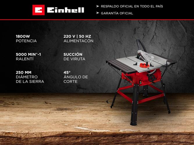 Sierra de mesa circular Einhell TC-TS 2025/2 U Cortes de precisión Madera Fibra - 1