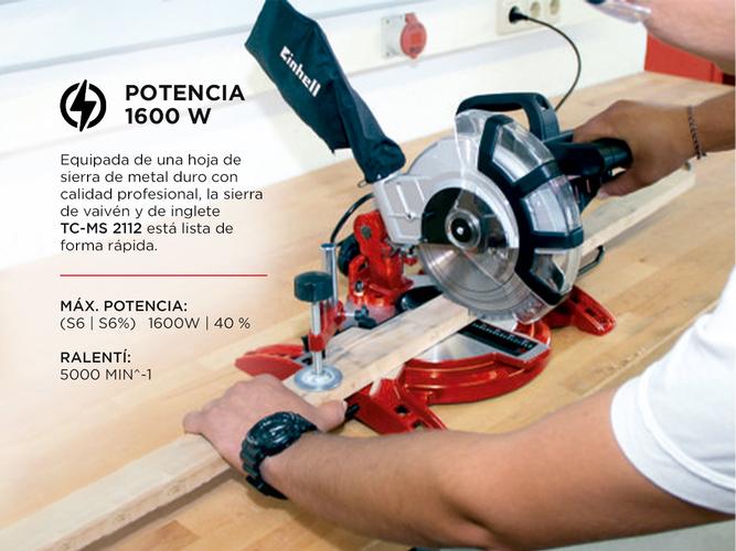 Sierra Ingletadora Einhell Tc-ms 2112 1600w - 2