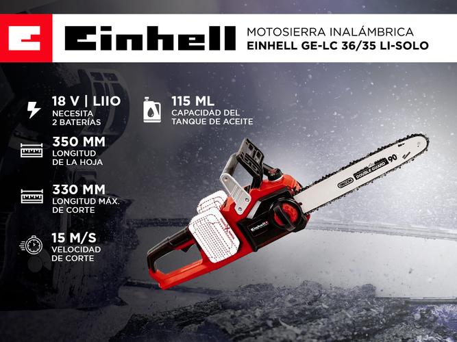 Motosierra Inalámbrica Einhell Ge-lc 36/35 Li-solo - 1