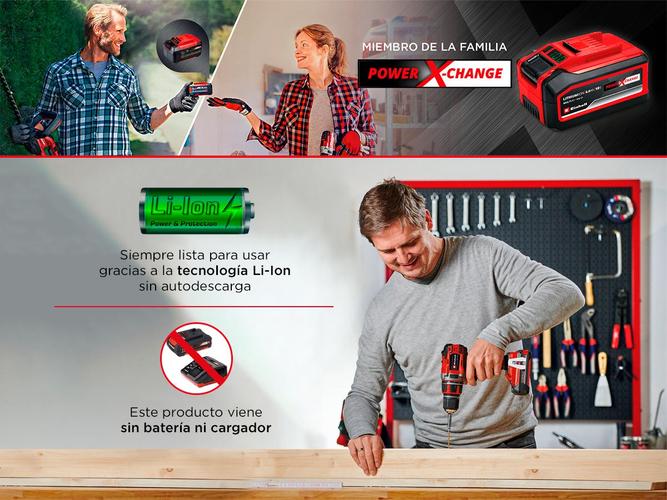 Taladro percutor Inalámbrico Einhell TE-CD 18/50 Li-i BL-Solo Motor Sin escobillas. - 5