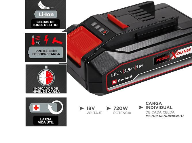 Bateria Einhell 18V 2,5Ah Power X-Change - 3