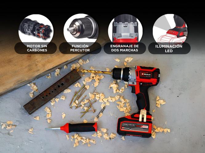 Taladro Percutor Inalámbrico Einhell Con Power X-Change - 3