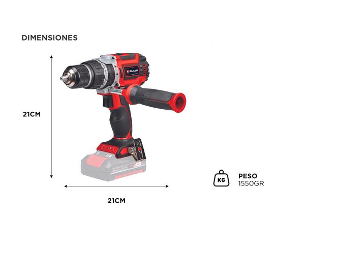 Taladro Percutor Inalámbrico Einhell TP-CD 1860 Li-i BL Solo - 4