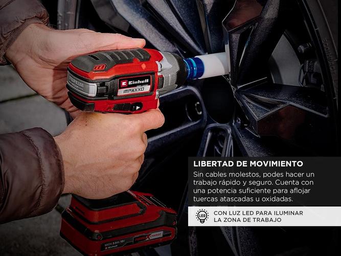 Llave De Impacto Inalambrico Einhell  Cargador  Bateria 2500mah - 4