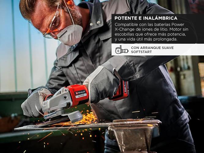Amoladora Angular Inalámbrica Einhell AXXIO 125mm Sin bateria - 2