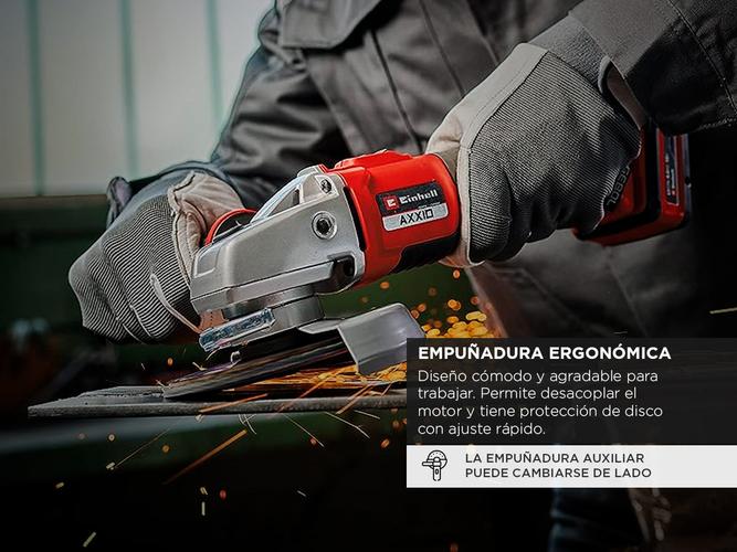 Amoladora Angular Inalámbrica Einhell AXXIO 125mm Sin bateria - 3