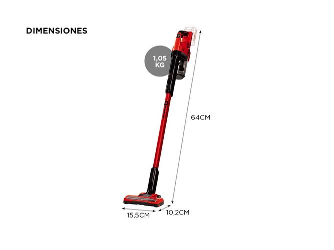 Aspiradora Einhell Con Mango Inalambrica 0.6L TE-SV 18 Li-Solo Sin bateria - 4