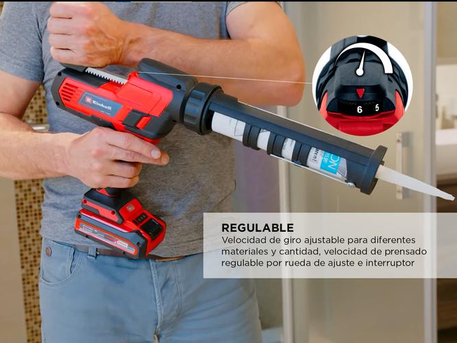 Aplicador De Silicona Regulable Einhell Te-Sg  18/10 Li-SOLO Led Sin Bateria - 2