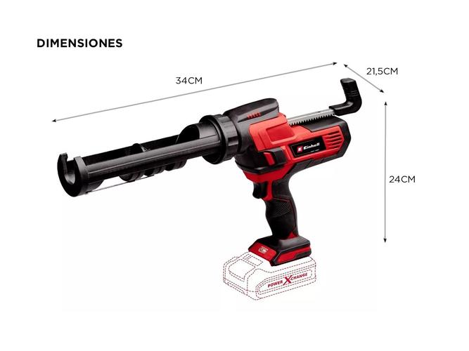 Aplicador De Silicona Regulable Einhell Te-Sg  18/10 Li-SOLO Led Sin Bateria - 4