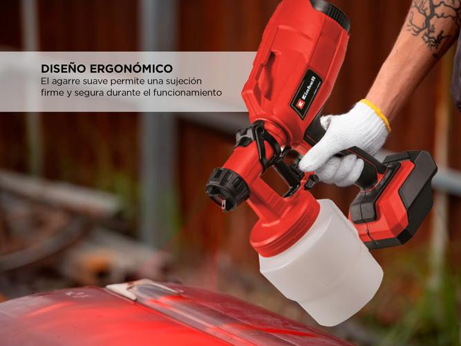 Equipo Aplicador de Pintura Inalámbrico Einhell TC-SY 18/60 Accesorios Sin Bateria - 3