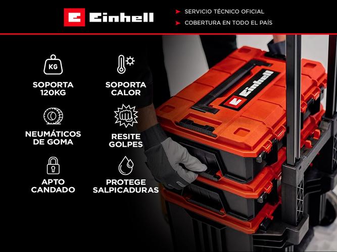 Maletín Apilable Caja Transportable Einhell E-case Con Ruedas Resistente - 1