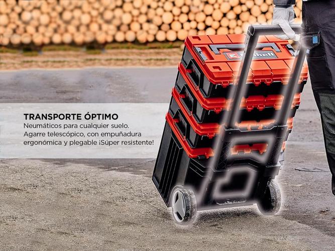 Maletín Apilable Caja Transportable Einhell E-case Con Ruedas Resistente - 3