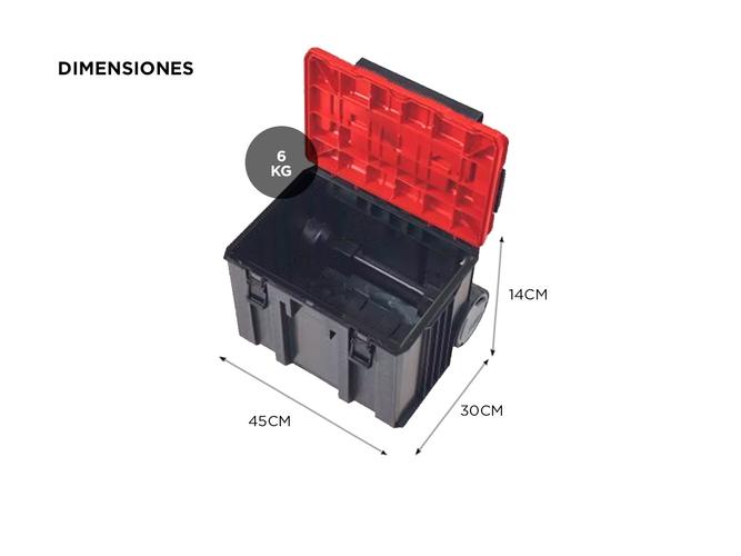Maletín Apilable Caja Transportable Einhell E-case Con Ruedas Resistente - 4