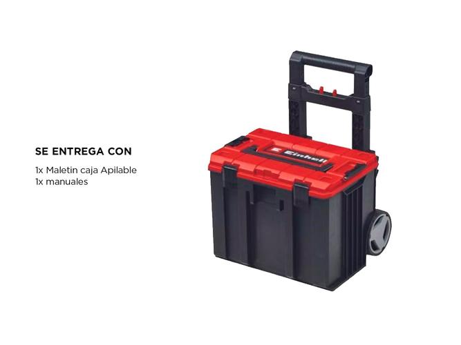 Maletín Apilable Caja Transportable Einhell E-case Con Ruedas Resistente - 5