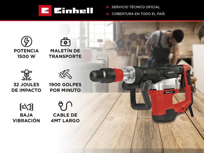 Martillo Demoledor Einhell SDS MAX TE-DH 32 1500w Maletin - 1