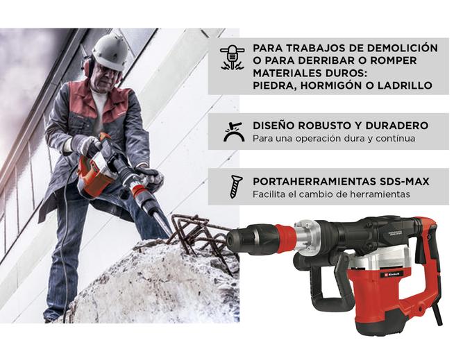 Martillo Demoledor Einhell SDS MAX TE-DH 32 1500w Maletin - 2