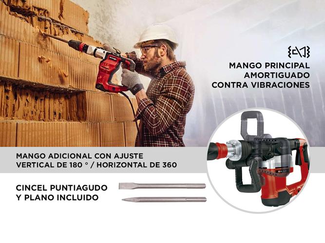 Martillo Demoledor Einhell SDS MAX TE-DH 32 1500w Maletin - 3