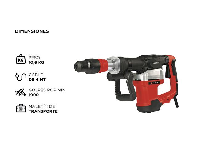 Martillo Demoledor Einhell SDS MAX TE-DH 32 1500w Maletin - 4