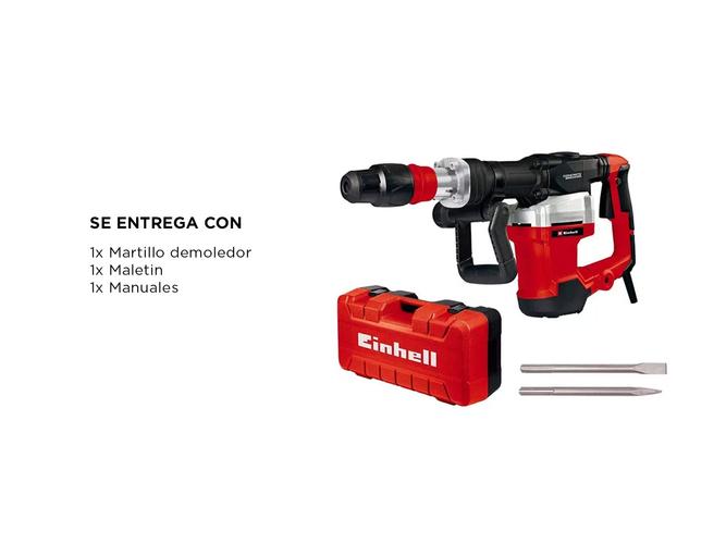 Martillo Demoledor Einhell SDS MAX TE-DH 32 1500w Maletin - 5