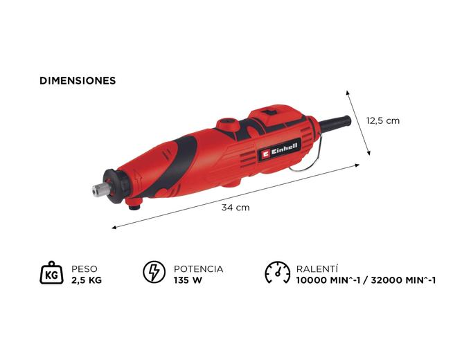 Minitorno  Einhell TH-MG 135W + 189 Accesorios - 4
