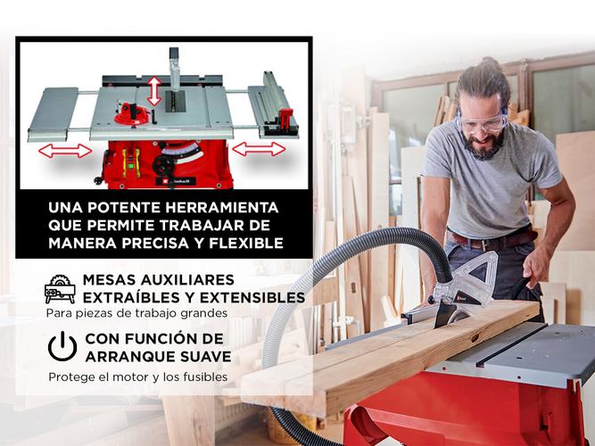 Sierra Circular De Mesa Einhell TC-TS 2225 U 2000w 250mm - 2