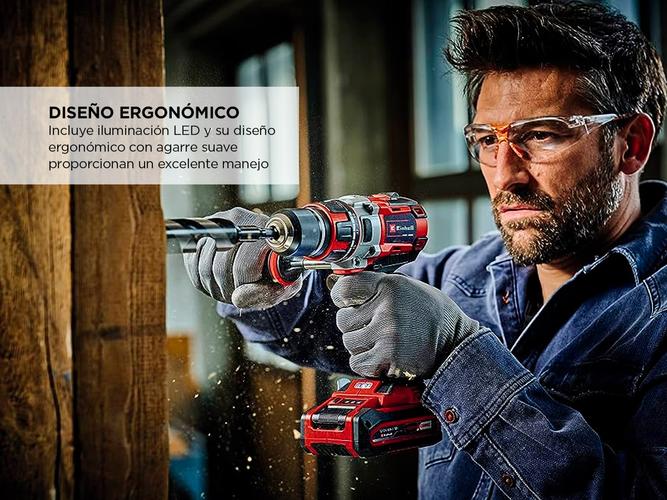 Taladro Inalámbrico Einhell TE-CD 18/40 Li Bateria Cargador 69 Accesorios - 3