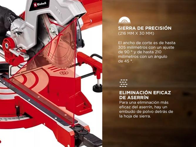 Sierra Ingletadora Telescópica Einhell TC-SM 216 1600W - 3