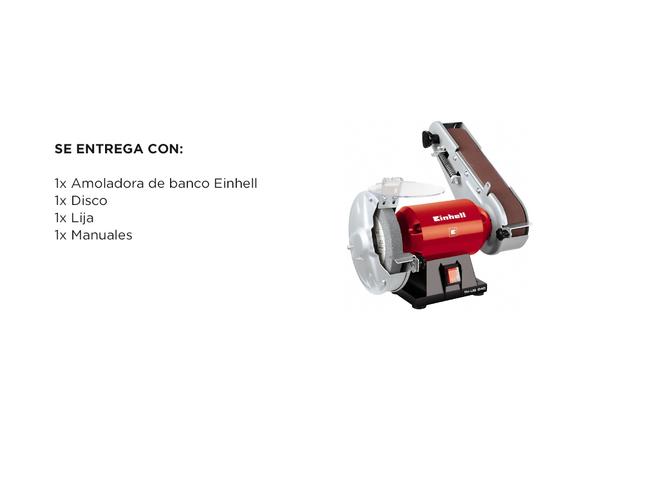 Amoladora de Banco Lijadora de Banda Einhell Combinada Afilador Th-us 240 - 5