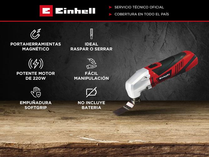 Sierra Multipropósito Oscilante 18v Einhell Multicortadora Tc-mg 220/1 E - 1