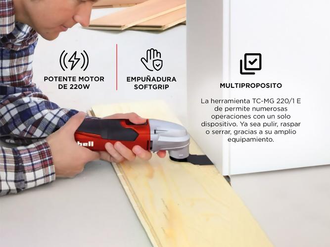 Sierra Multipropósito Oscilante 18v Einhell Multicortadora Tc-mg 220/1 E - 2