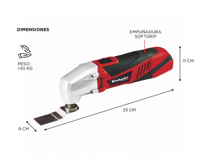Sierra Multipropósito Oscilante 18v Einhell Multicortadora Tc-mg 220/1 E - 4