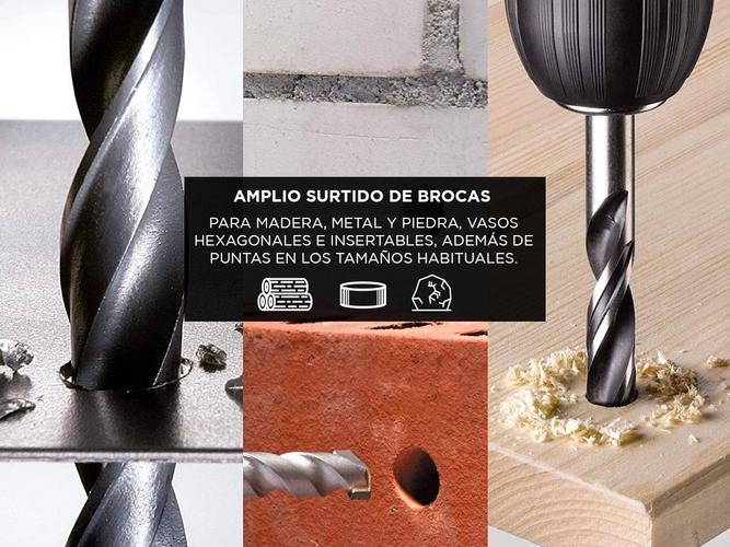 Juego Set Kit Mechas Puntas Y Accesorios Maletin 101 Piezas Kwb Einhell - 2