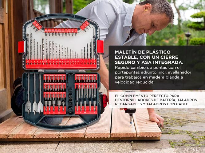 Juego Set Kit Mechas Puntas Y Accesorios Maletin 101 Piezas Kwb Einhell - 3