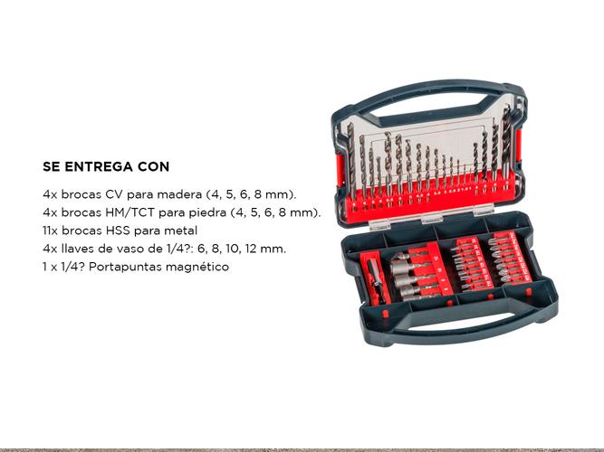 Juego Set Kit Mechas Puntas Y Accesorios Maletin 41 Piezas Kwb Einhell - 5