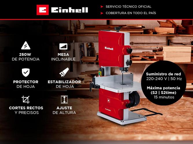 Sierra Einhell Sin Fin 250w TC-SB 2001 Madera 200mm - 1