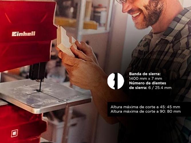 Sierra Einhell Sin Fin 250w TC-SB 2001 Madera 200mm - 3